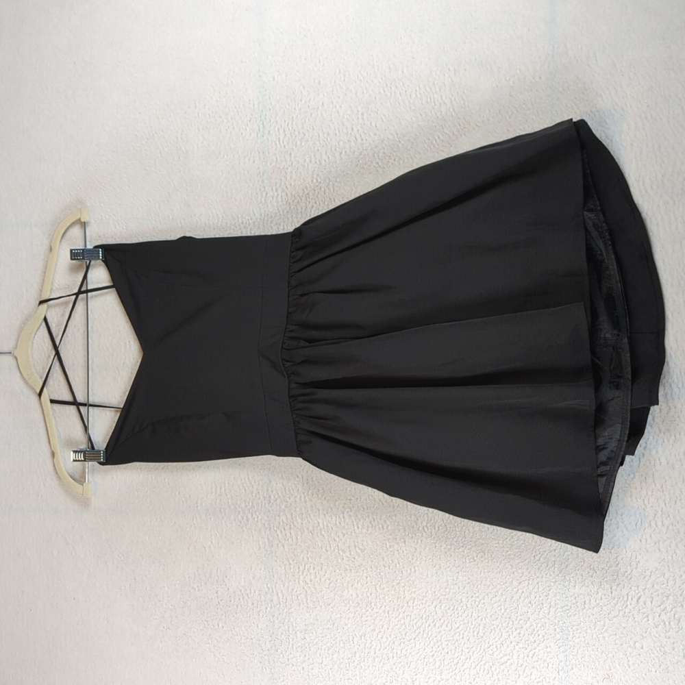 TOBI Women's‎ Black Open Back Strappy A-Line Cocktail Party Mini Dress Size M